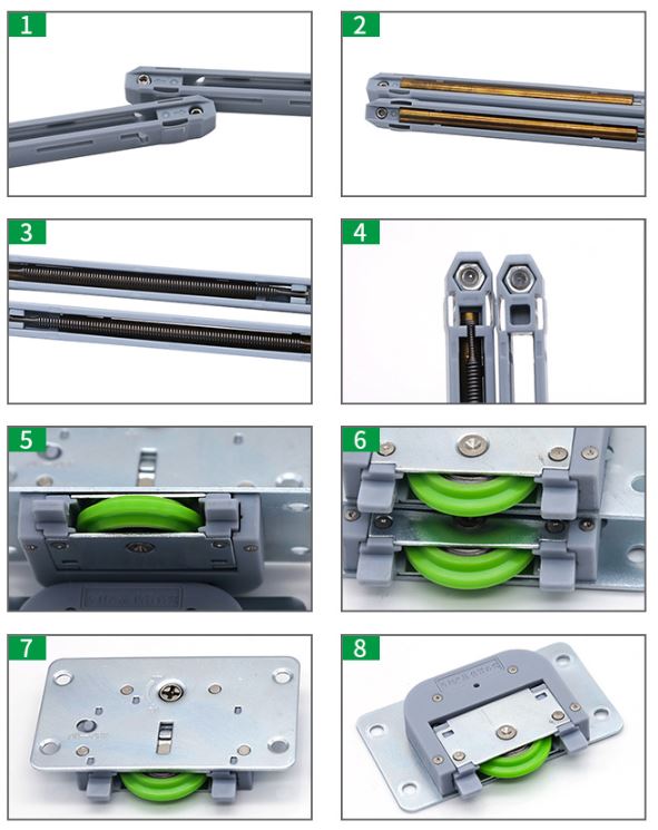 Bánh xe cửa lùa giảm chấn TD51